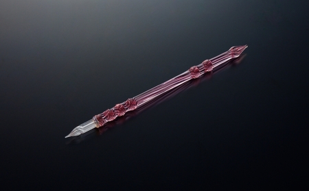 【ガラスペン】ソフトひねり 軸径11mm (カラー：サーモンピンク)_0162-011-T05-2