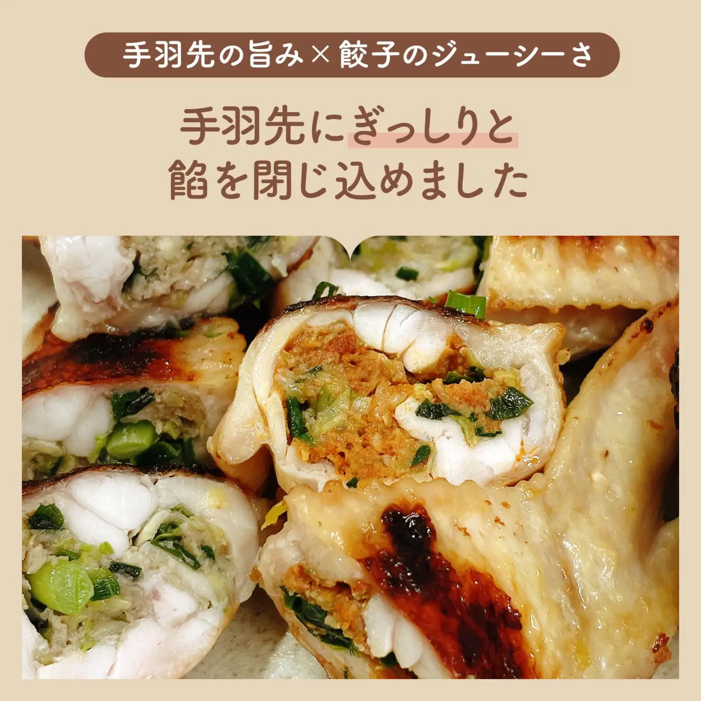 北海道産鶏肉を使った手羽餃子【北の手羽ぎょうざ】30個セット(5個×6袋)≪配送地域限定≫【53103】