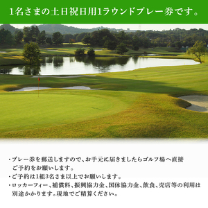 竜王 ゴルフコース 土日祝日 プレー券 ( 1ラウンド 1名様 × 1枚 ) ゴルフ 利用券 チケット 滋賀県 竜王町 送料無料