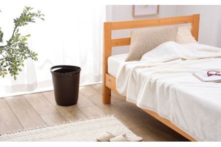 【エコマーク認定】トヨテック　ダストボックス（ゴミ箱）　同色（茶・茶）セット