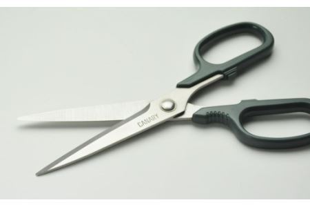 クラフト作業にぴったり　刃が長めのはさみ (RCK-200K)　工作 国産ステンレス ビニールシート 牛乳パック 工作 ゴムシート レザー 仕事道具 工具 クラフト パッチワーク 手芸 ハンドメイド 関市 岐阜県　長谷川刃物 CANARY メーカー直送 ハサミ 鋏