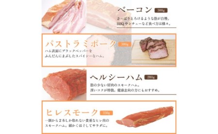 ハム 詰め合わせ 高座豚 手造り 大満足 セット 全 8種 豪華 骨付きハム 2kg 入り ロースハム 豚肉 肉 お肉 加工肉 食品 ベーコン ウィンナー ウインナー 