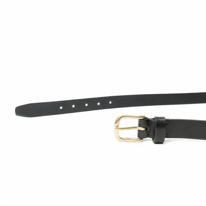 MASSTARD -SADLE LEATHER BELT- BLACK　Size：3
