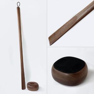 Comfy shoehorn -  regular　walnut/SASAKI【旭川クラフト(木製品/靴べら)】コンフィーシューホーン / ササキ工芸_03176