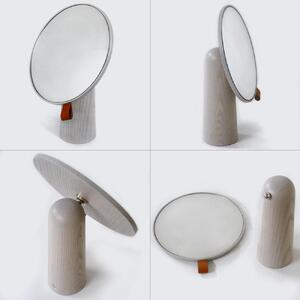 Pivot mirror - light gray / SASAKI【旭川クラフト(木製品/卓上ミラー)】ピポットミラー / ササキ工芸_03179