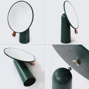 Pivot mirror - green / SASAKI【旭川クラフト(木製品/卓上ミラー)】ピポットミラー / ササキ工芸_03181