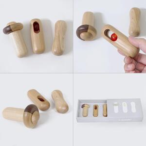 Baby rattle set / SASAKI【旭川クラフト(木製品/ガラガラ)】ベビーラトルセット / ササキ工芸_03183