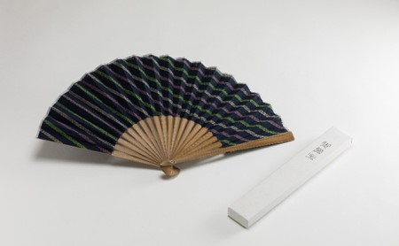 緑守扇 遠州綿紬 扇子(花野) 雑貨 日用品 民芸品 工芸品 