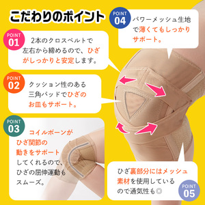 薄くてもひざをしっかり支えるサポーター(モカ・M-Lサイズ)特産品 サポーター ひざ ひざサポート 【uj-DB003-A】【株式会社セルヴァン】