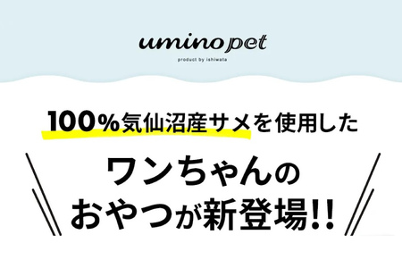 UMINO PET しつけジョーズ サメフレーク 40g [石渡商店 宮城県 気仙沼市 20563971]