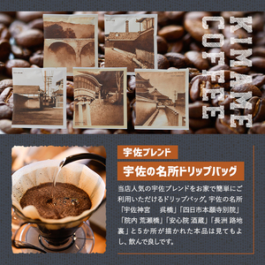 宇佐ブレンド 宇佐の名所ドリップバッグ(計120g・12g×10P)コーヒー 珈琲 ドリップバッグ おしゃれ 常温 常温保存 セット 勝負めし 【104000102】【樹豆珈琲】