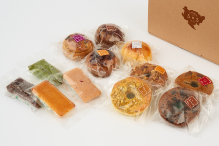 【米粉スイーツ専門店】焼き菓子12個セット(ドーナツ スコーン フィナンシェ) (H053322)