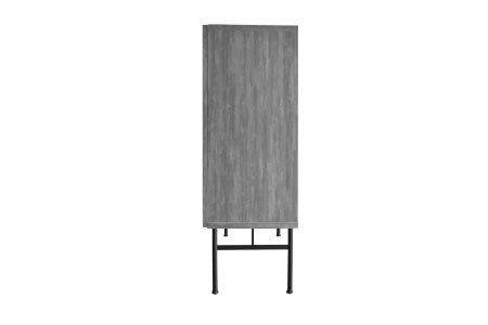 セロ 80キャビネット ダークグレイ【キャビネット 収納 家具 完成品】(H062276)