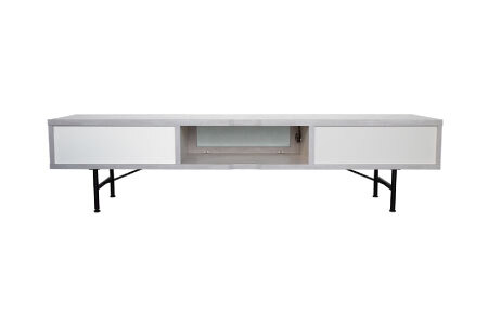 セロ 150TVボード ライトグレイ【テレビボード 完成品 家具 AV機器】(H062278)