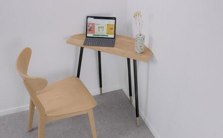 【＆FREL】FS ウォールサイドテーブル 天板 突板ナチュラルオーク 幅70cm 奥行30cm 高さ72cm インテリア 家具 おしゃれ シンプル 机 ※離島への配送不可