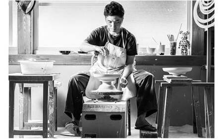 白磁釉滴飯碗(中) 井上祐希作 (井上萬二窯) 有田焼 お茶碗 ご飯茶碗 飯碗 35000円 3.5万円 A35-389