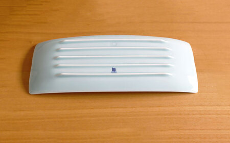 【白山陶器】【長方皿】長焼皿 青白釉 5枚セット[TA151]