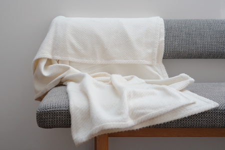 【オーガニックコットン100%】「シープスノー」ブランケット 