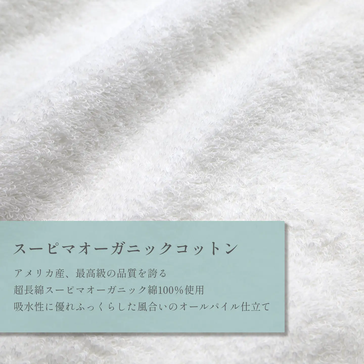 今治タオルブランド認定品   天然加工 オーガニックスーピマコットンTAKUMI　バスタオル 4枚（オフホワイト）
