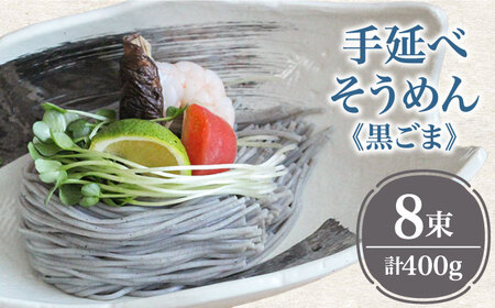 【４代目 麺匠 高橋優】 手延べそうめん 黒ごま そうめん 詰め合わせ セット 50g×16束 800g / 島原そうめん 手延べ 麺 素麺 乾麺 / 南島原市 / 高橋正製麺所 [SCG013]