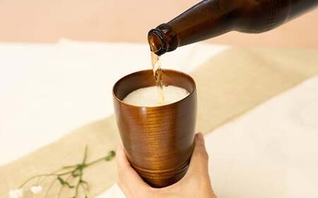 漆こっぷ -曉-壱 （ ケヤキ ： 茶 ） ＜ゆうび＞  ／ 拭き漆仕上げ 漆塗り 食器 コップ 漆器 カップ グラス タンブラー 木製 漆製品 プレゼント ギフト 贈り物 誕生日 自宅用 家庭用 普段使い 自分用 シンプル 和食器 おしゃれ 岩手県 八幡平市