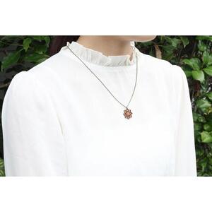 幾何学模様の木のペンダント L-CA