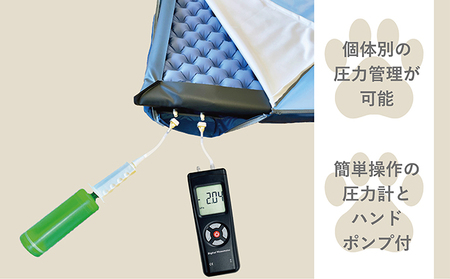 【ペット用品 犬】犬用床ずれ防止エアマット PETOA-ペトア- (中型犬用) ブルー 寝たきりのワンちゃん向け 動物 家族 高齢化 医療介護 本格的 低反発 安心 安全 ※離島への配送不可
