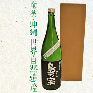 祝 世界自然遺産登録！奄美黒糖焼酎「島の宝 純 黒麹仕込み」25度 1800ml×2本 A037-020