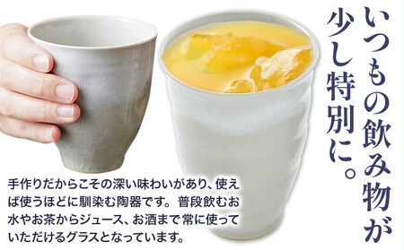 こだわりの陶器 フリーグラス 2個 セット《30日以内に出荷予定(土日祝除く)》順心窯 北海道 本別町 送料無料 陶器 器 グラス カップ コップ 食器