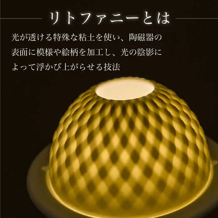 【波佐見焼】リトファニーキャンドルライト〈リーティ〉【ルセラ・ポーセリン】[CG04] 波佐見焼