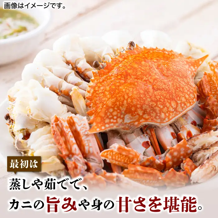 【先行予約】【2026年8月以降順次発送】豊前海産 タイワンガザミ 2kg (8～14杯前後) オス メス セット 《築上町》【明青丸】 ワタリガニ 渡り蟹  [ABCB003] 