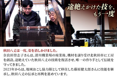 秋田八丈 ネクタイ【国産絹100％】日本製 おしゃれ ビジネス フォーマル 絹織物 草木染め