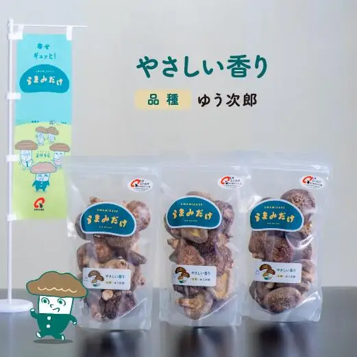 椎茸 ゆう次郎 乾し椎茸 (80g×3袋)