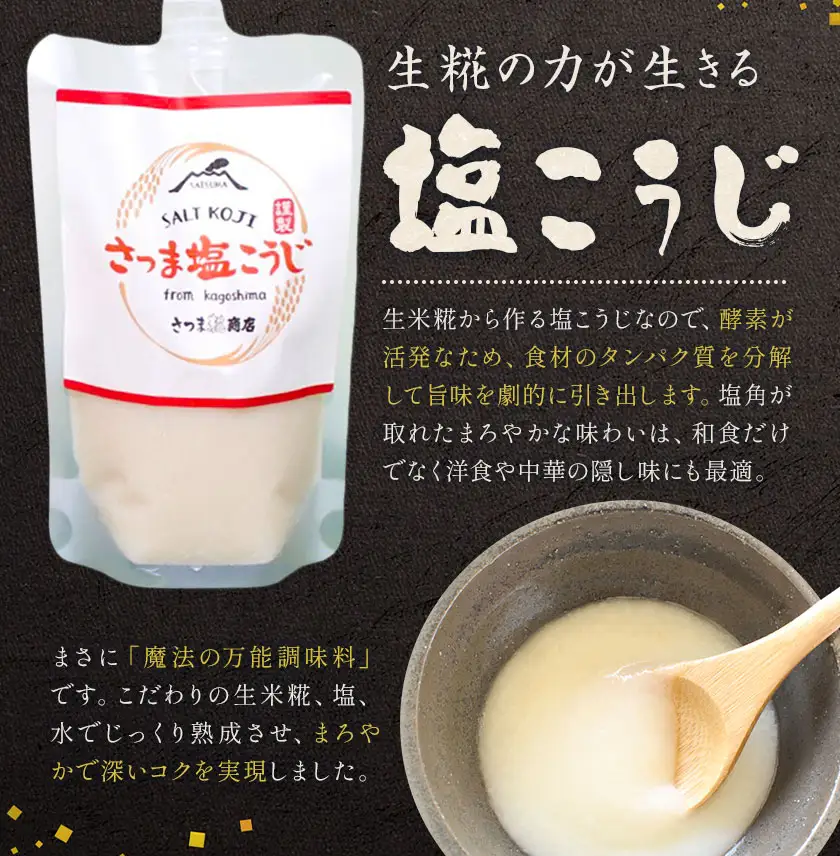 塩こうじ 250g×4パック 計1kg さつま糀商店 《30日以内に出荷予定(土日祝除く)》 