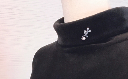 ヤモリ 「家守」 ピンブローチ  あこや真珠 ブローチ 真珠 パール 伊勢志摩 志摩 アクセサリー ギフト プレゼント クリスマス 