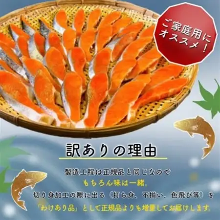 B級銀鮭切り身(打ち身、不揃い、色飛び)約2.4kg_鮭 サケ さけ 訳あり おすすめ_【配送不可地域：離島】【1441750】