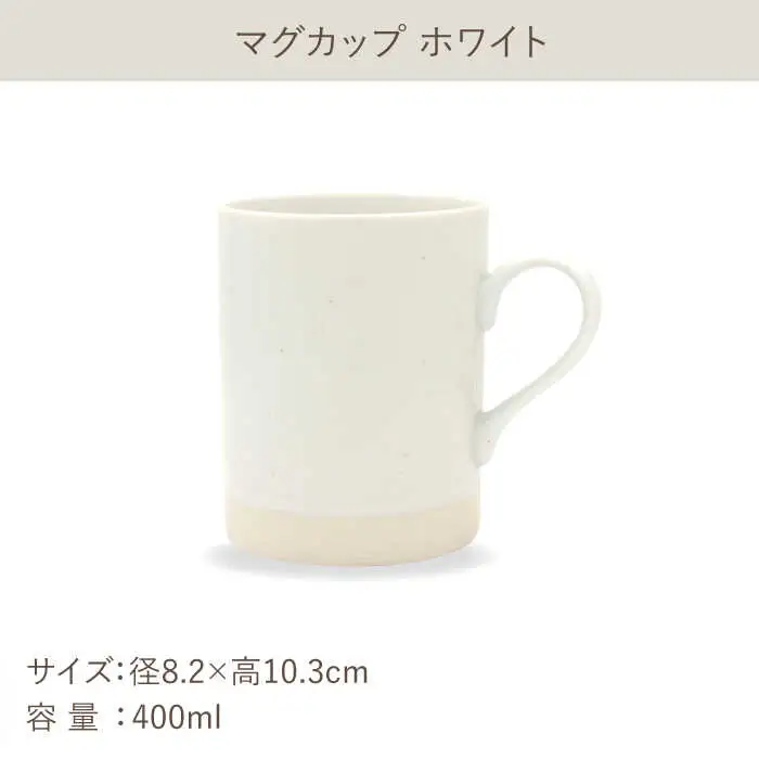 【美濃焼】[軽量食器] TLPリムバンド ホワイト マグ×2個  10インチプレート×2枚    ペアセット【井澤コーポレーション】食器 大皿 マグカップ [TBP120]
