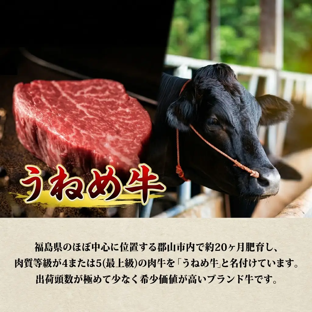 うねめ牛 サーロイン ステーキ用 黒毛和牛 うねめ牛【150g×3枚】【冷凍】