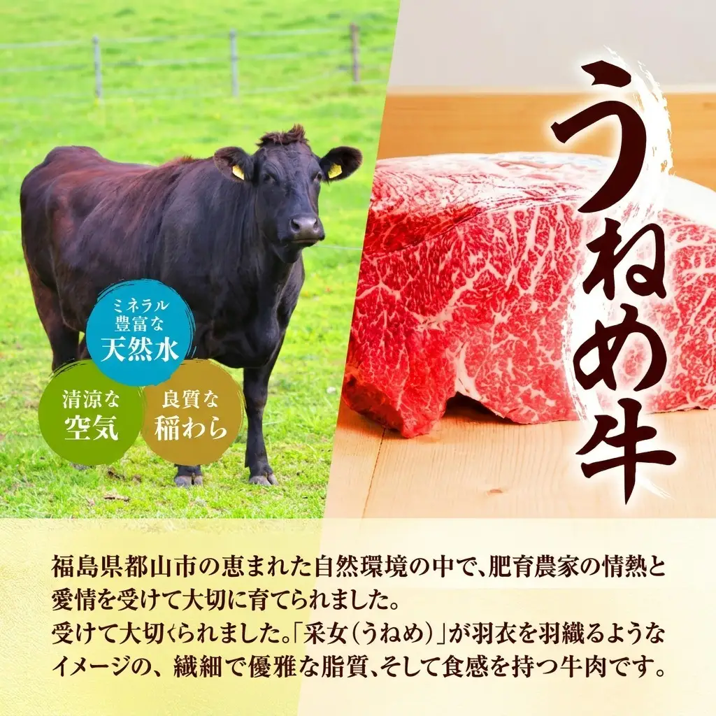 ステーキ うねめ牛 もも ステーキ 600g 肉