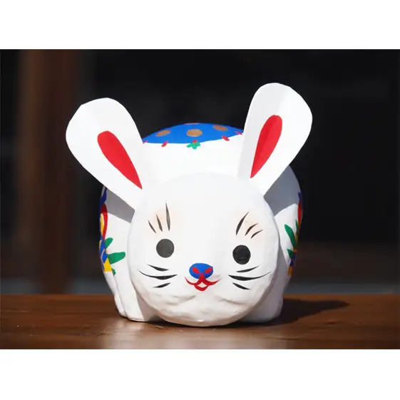 【ふるさと納税】干支 うさぎ Mサイズ 伝統工芸品 張り子 干支 兎年 手づくり 縁起物 魔除け お守り おしゃれ 置物 インテリア おもちゃ 人形 民芸品 伝統技術 