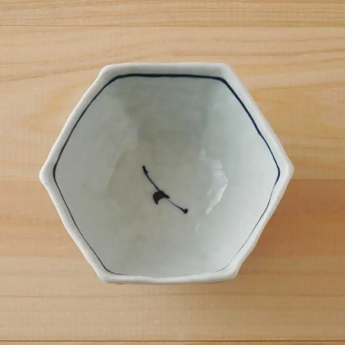 【波佐見焼】唐草 六角小鉢（六角茶付）3個セット 食器 皿【陶もと】[PE37] 波佐見焼