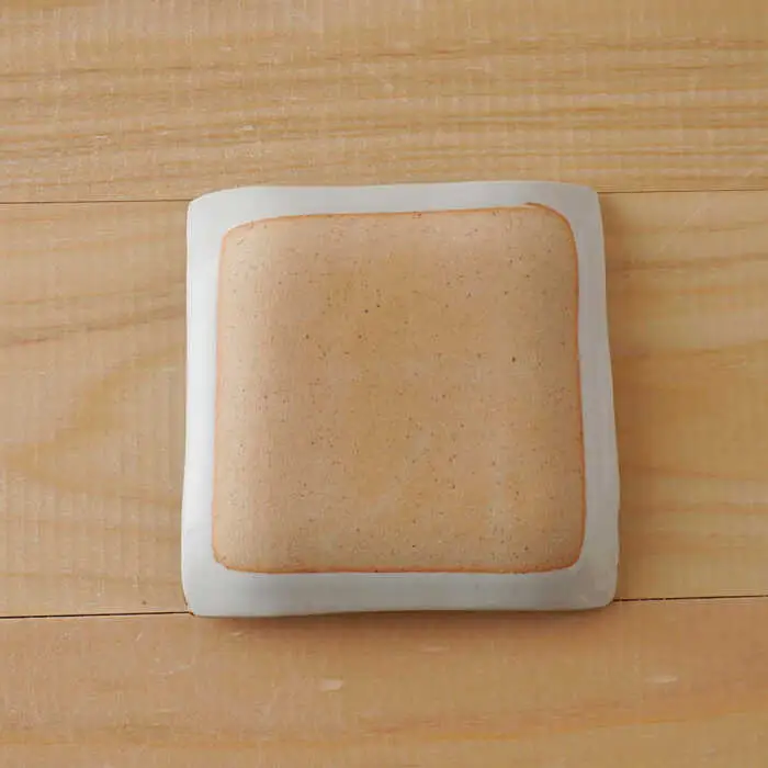 【波佐見焼】富岳 角小皿（赤）5枚セット 食器【陶もと】[PE44] 波佐見焼