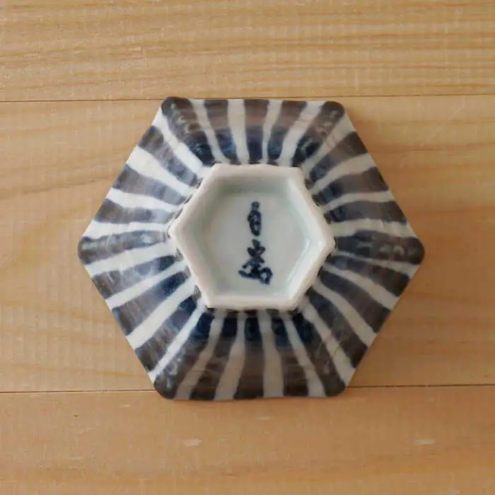 【波佐見焼】濃十草 六角小付（六角仙茶）5個セット 食器【陶もと】[PE46] 波佐見焼