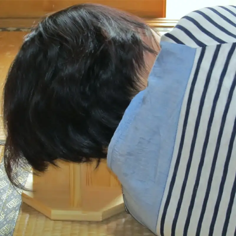 手作り木製 正座用補助椅子（高さ15cm）