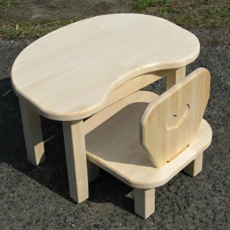 手作り木製 お子様用 机・いすセットVer.2 Sサイズ