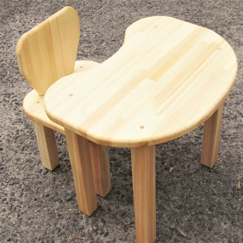 手作り木製 お子様用 机・いすセットVer.2 Lサイズ