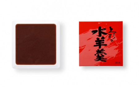 上杉の水羊羹　1kg （うぐいす　500g、あずき　500g）