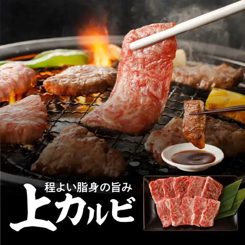 【 鹿児島 黒毛和牛 A4 ～ A5 】焼肉 上 セット ( 上カルビ / 上ロース ) K189-008 肉 牛肉 冷凍