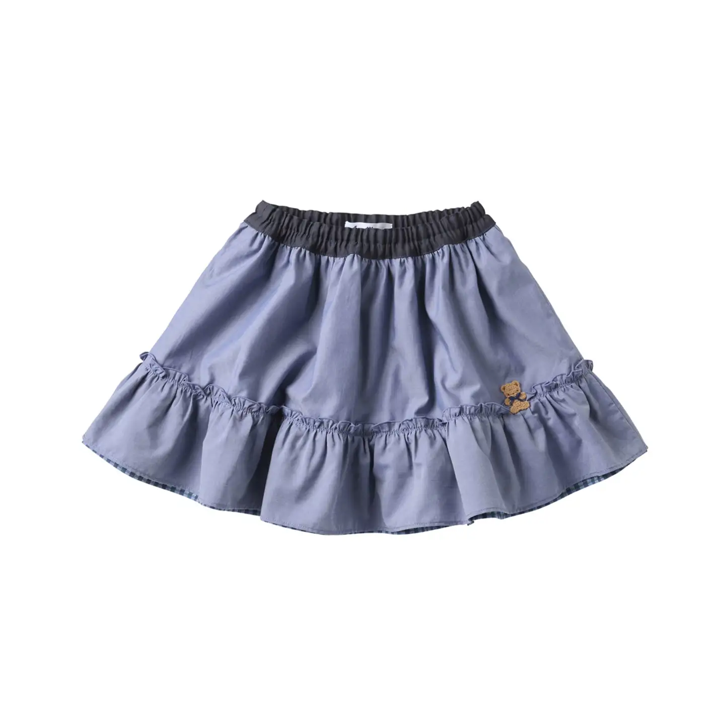 【ファミリア】90cm XT 青系 リバーシブルスカート（240302）