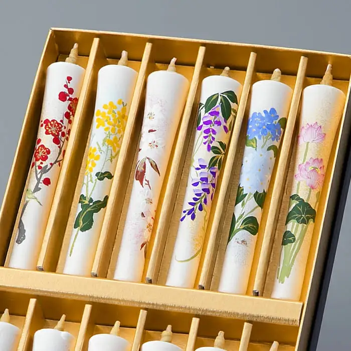 【L-948】大與 絵ろうそく十二カ月を彩る草花 ［高島屋選定品］
